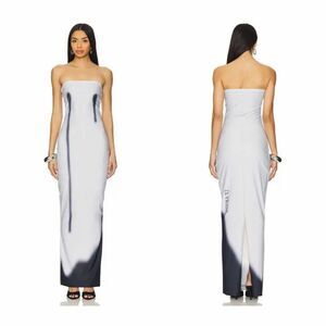 DI PETSA Wet Drip Dress in Grey Size M $655